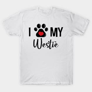 I Love My Westie T-Shirt